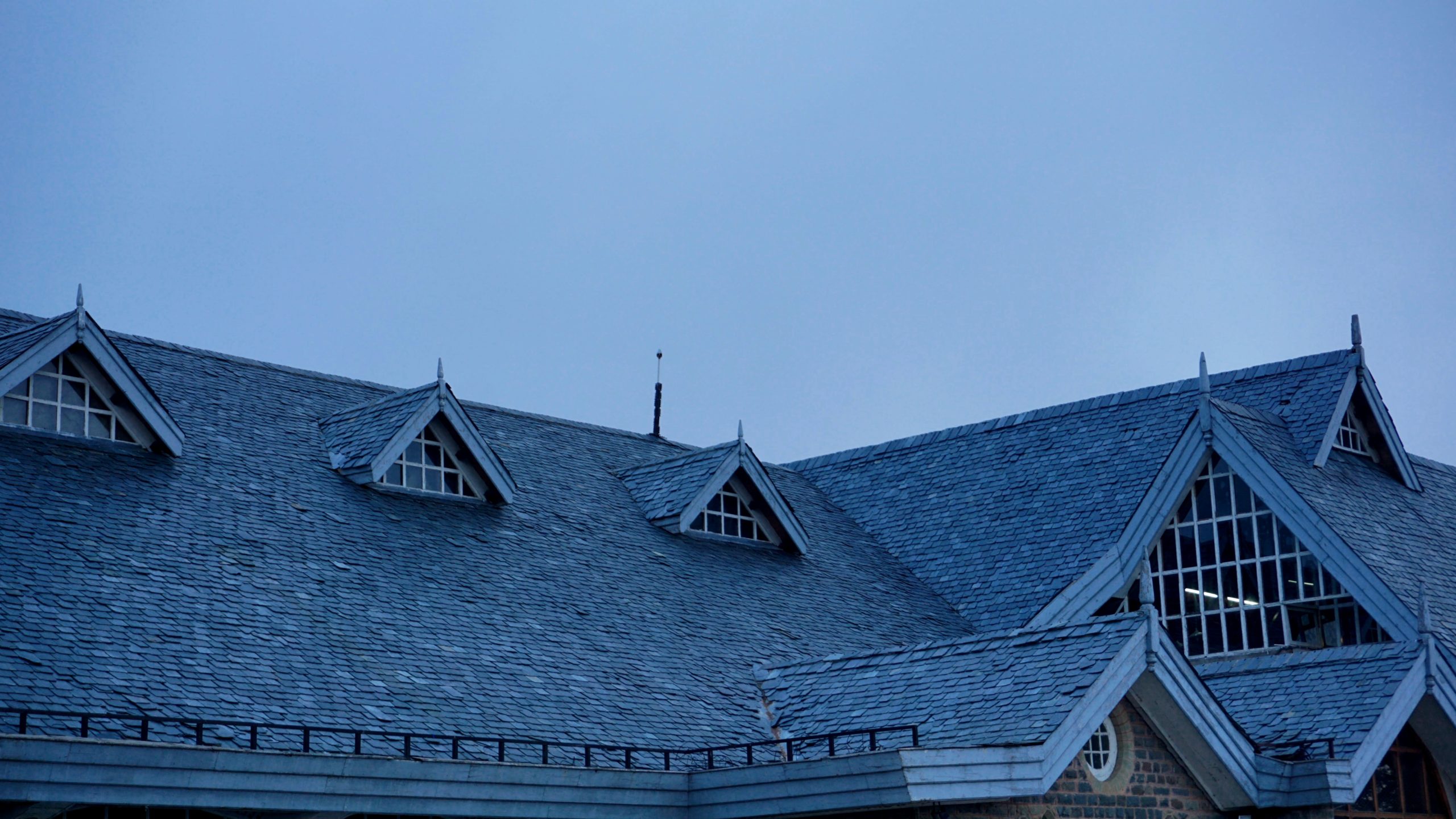 Roofing design with blue skyline
