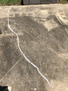 repaired concrete